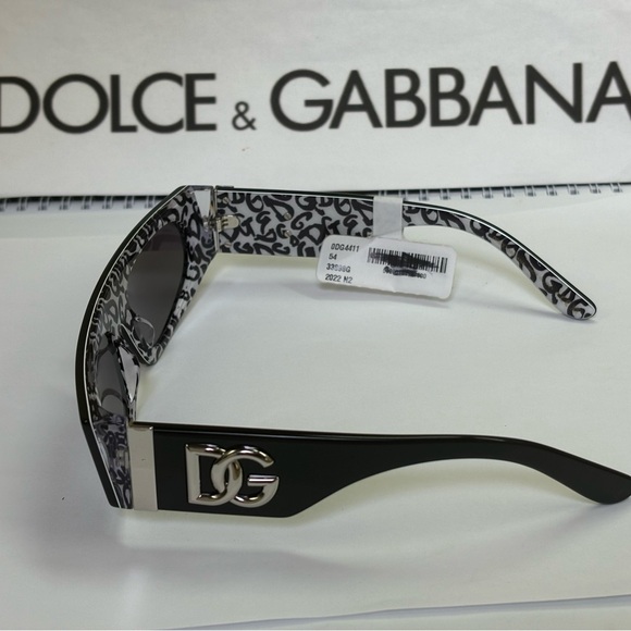 New Dolce & Gabbana DG4411 3389/8G Black on New Graffiti - Picture 10 of 16